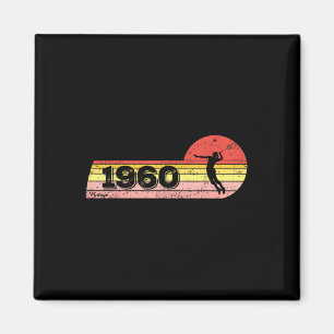 Badminton-player Born 1960 Birthday Vintage Women Magnet