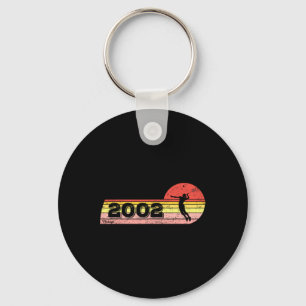 Badminton-player Born 2002 Birthday Vintage Women  Key Ring