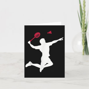 Badminton Player  Card