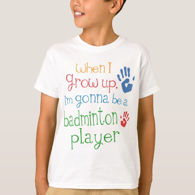 Badminton Player (Future) Infant Baby T-Shirt (Front)