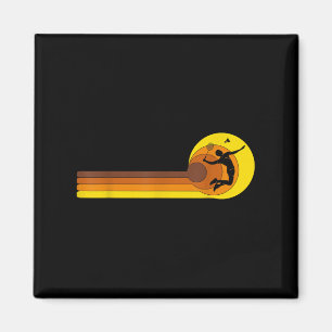 Badminton-player Game Shuttle 70s Year Vintage Bad Magnet