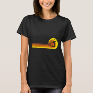 Badminton-player Game Shuttle 70s Year Vintage Bad T-Shirt