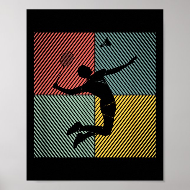 Badminton-player Game Shuttle Badminton  Poster (Front)