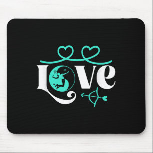 Badminton-player Game Shuttle Yin-yang-love Badmin Mouse Pad