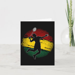Badminton Player Ghanaian Flag Ghana 1  Card