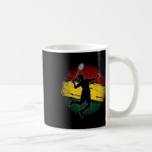 Badminton Player Ghanaian Flag Ghana Coffee Mug