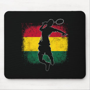 Badminton Player Ghanaian Flag Ghana Mouse Pad