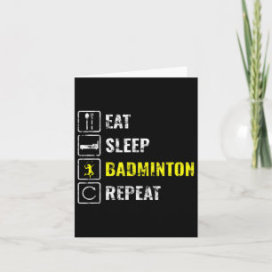 Badminton Player Gift  Card