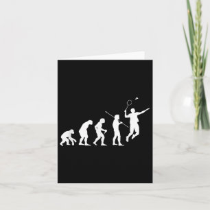 Badminton Player Gift Evolution For Badminton Tour Card