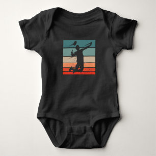 Badminton Player Jump Smash Baby Bodysuit