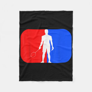 Badminton Player Kids Men Women Smash Birdie  Fleece Blanket