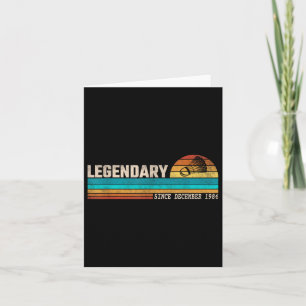 Badminton Player Legend Since December 1984 Birthd Card