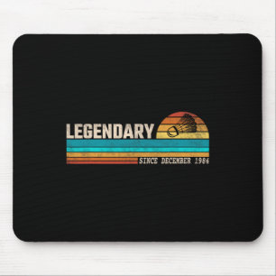 Badminton Player Legend Since December 1984 Birthd Mouse Pad