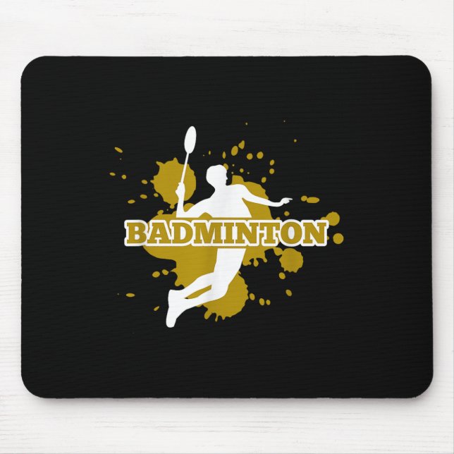 Badminton Player  Mouse Pad (Front)