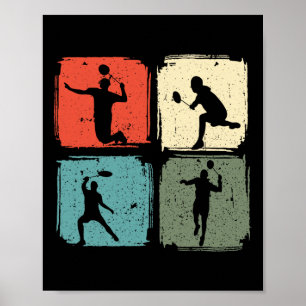 Badminton Player Outfit Badminton Player Shuttle  Poster