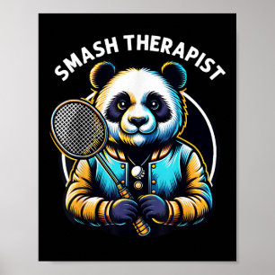 Badminton Player Pun Shuttle Smash Therapist Badmi Poster