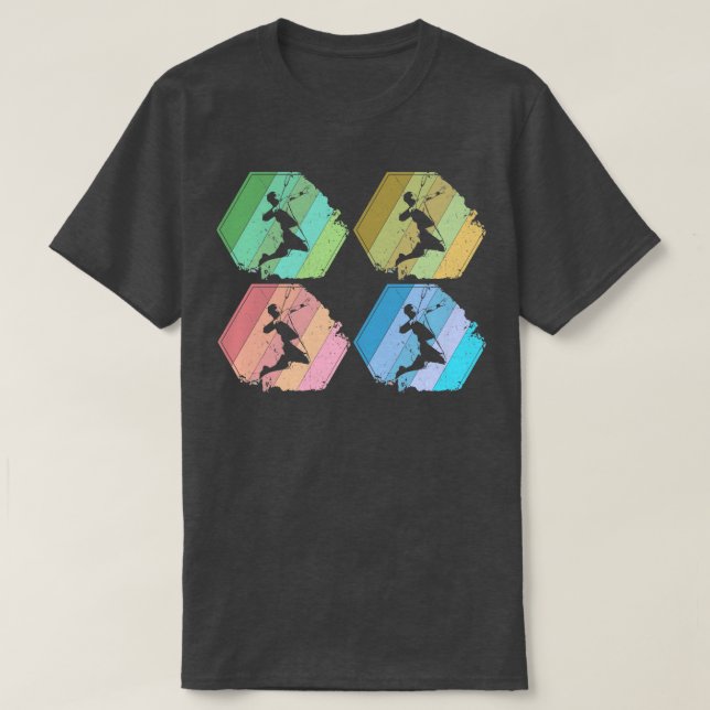 Badminton Player Retro 3 T-Shirt (Design Front)