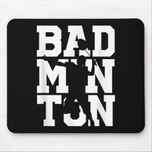 Badminton Player Shot Racket Shuttle Game Athlete Mouse Pad
