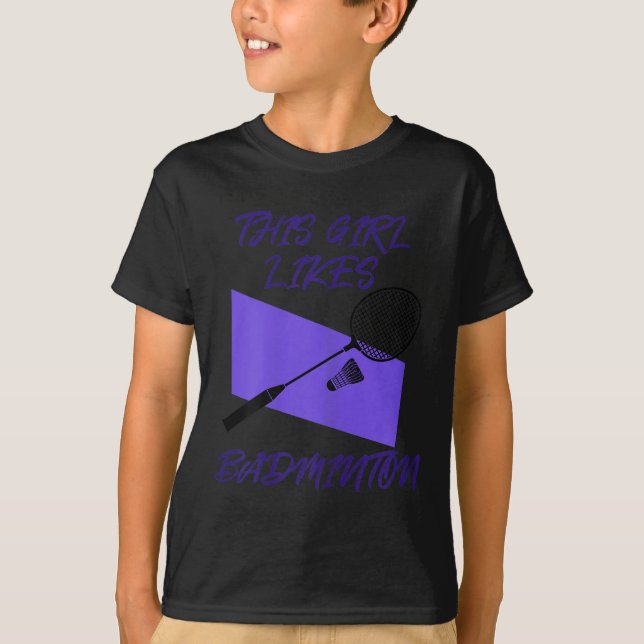 Badminton Player Shuttle Badminton Player  T-Shirt (Front)