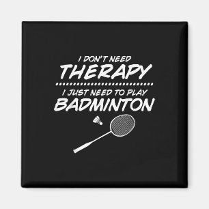 Badminton Player Shuttle Badminton Racquet  Magnet