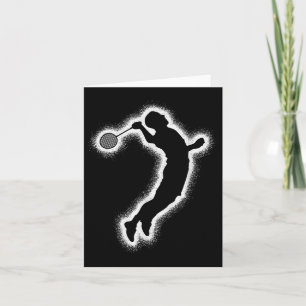 Badminton Player Shuttle Boys Badminton Men  Card