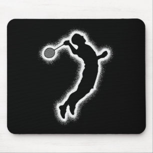Badminton Player Shuttle Boys Badminton Men Mouse Pad