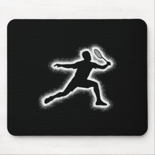 Badminton Player Shuttle Boys Kids Badminton Men  Mouse Pad