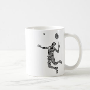 Badminton Player Shuttle Boys Youth Men  Coffee Mug