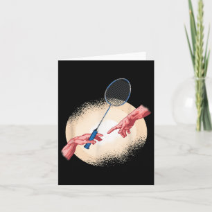 Badminton Player Shuttle Gift Badminton  Card