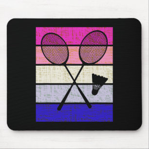 Badminton Player Shuttle Girls Kids Women Youth Mouse Pad