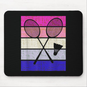 Badminton Player Shuttle Girls Kids Women Youth Mouse Pad