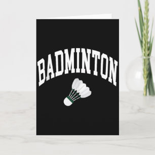 Badminton Player Shuttle Graphic Tank Top  Card