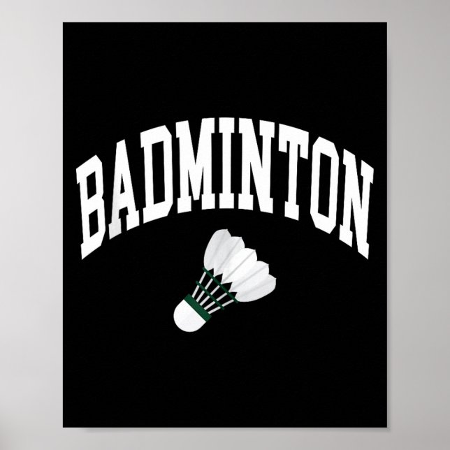 Badminton Player Shuttle Graphic Tank Top  Poster (Front)