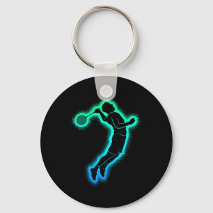 Badminton Player Shuttle Kids Men Badminton Boys  Key Ring