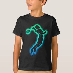 Badminton Player Shuttle Kids Men Badminton Boys T-Shirt