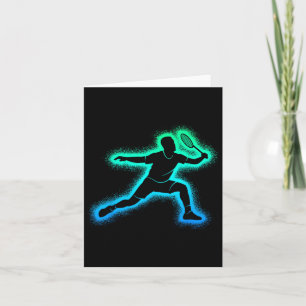Badminton Player Shuttle Men Kids Badminton Boys Card