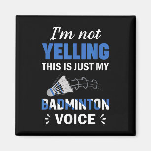 Badminton Player Shuttle My Badminton Voice Magnet