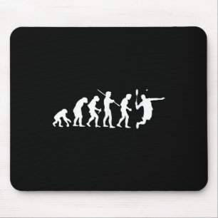 Badminton Player Smash Racket Sport Shuttle  Mouse Pad