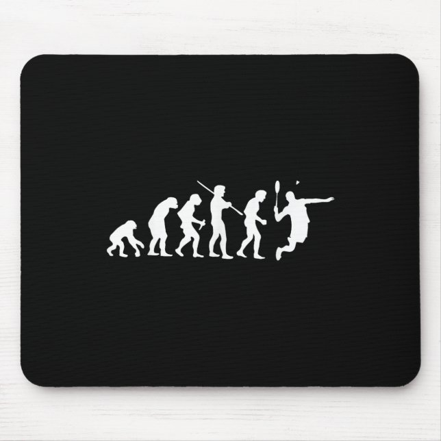 Badminton Player Smash Racket Sport Shuttle  Mouse Pad (Front)