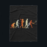 Badminton Player Sport Gift Evolution Badminton  Fleece Blanket<br><div class="desc">Badminton Player Sport Gift Evolution Badminton</div>