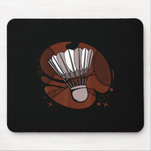 Badminton Player Sportsman Athlete Game Shuttle Lo Mouse Pad
