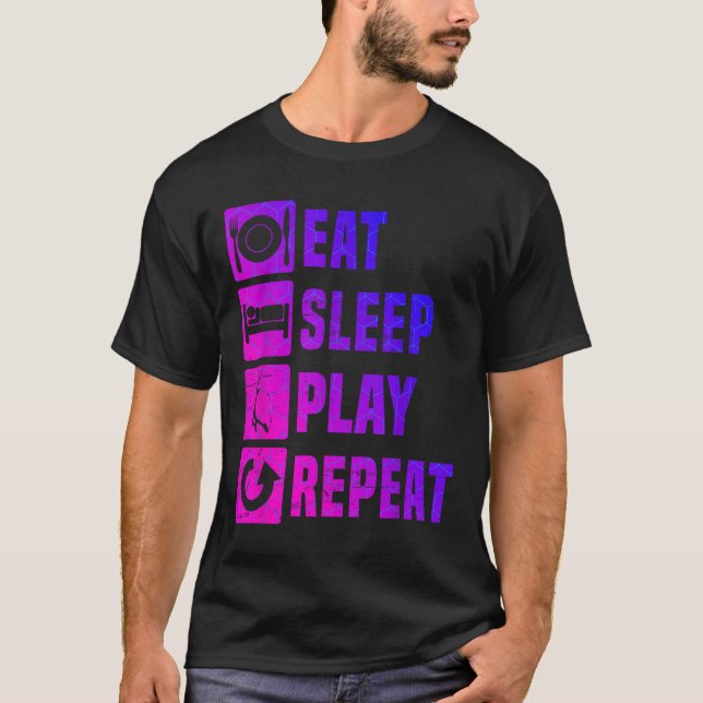 Badminton Player Squash Mens Badminton Shuttle  T-Shirt (Front)