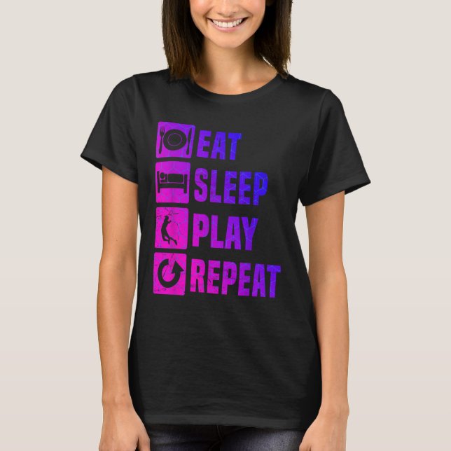 Badminton Player Squash Mens Badminton Shuttle  T-Shirt (Front)