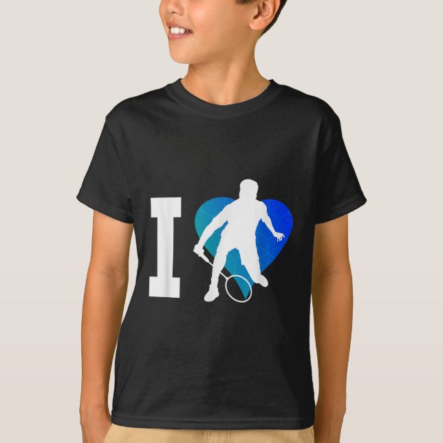 Badminton Player Squash Mens Shuttle Badminton  T-Shirt (Front)