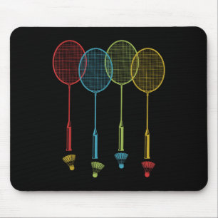 Badminton Player Team Shuttle Coach Match Badminto Mouse Pad