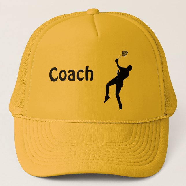 Badminton player trucker hat (Front)