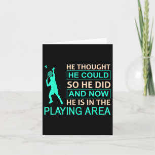 Badminton Playing Arena For Badminton  Card