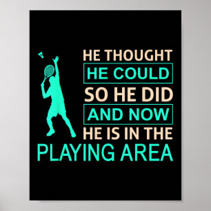Badminton Playing Arena For Badminton Poster