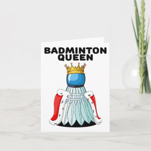 Badminton Queen Girls Badminton Shirt Womens Badmi Card