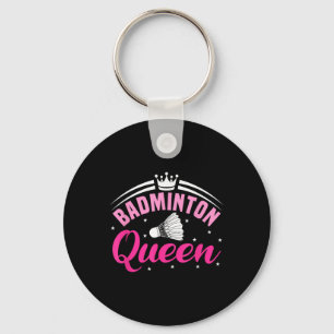 Badminton Queen Key Ring